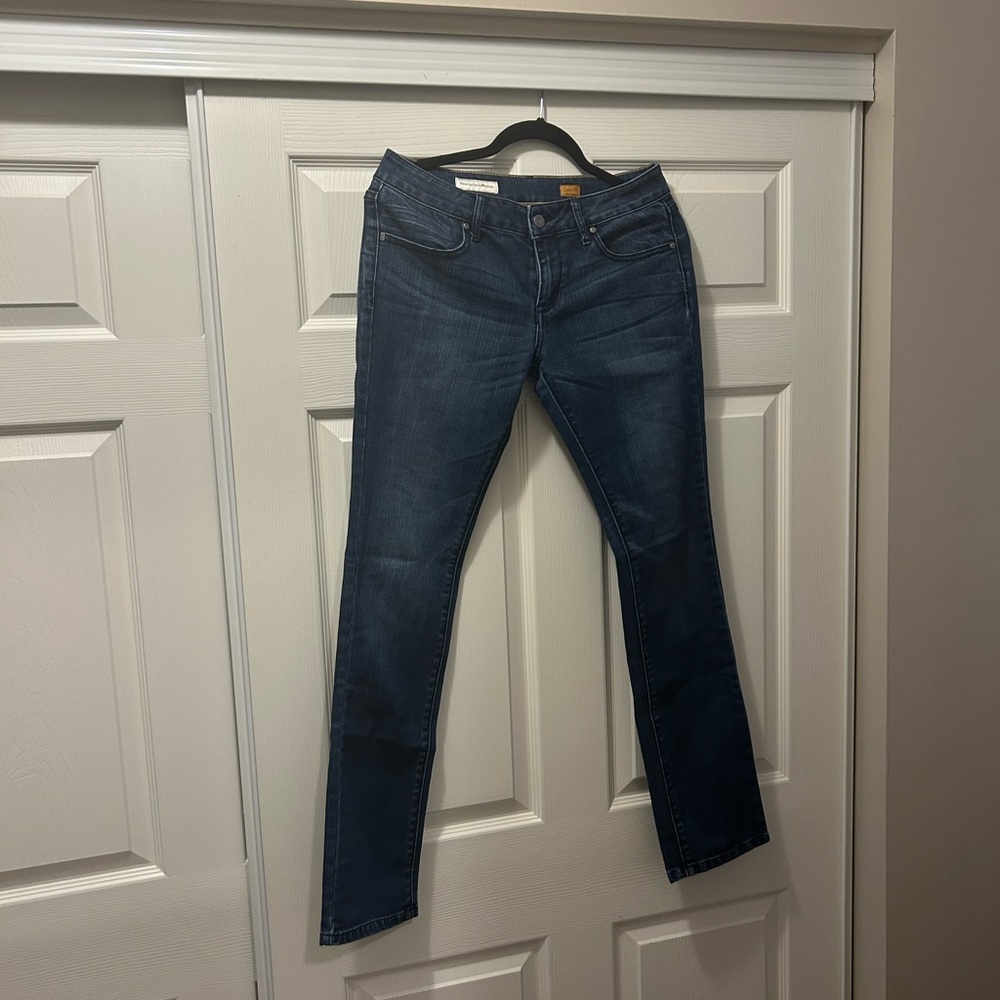Pilcro Dark Blue Women's Straight Leg Jeans